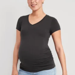 Old Navy Maternity V-Neck Side-Shirred T-Shirt -Deals Wearfluxo Store https3A2F2Foldnavy.gapcanada.ca2Fwebcontent2F00532F2762F4432Fcn53276443.jpg 640x