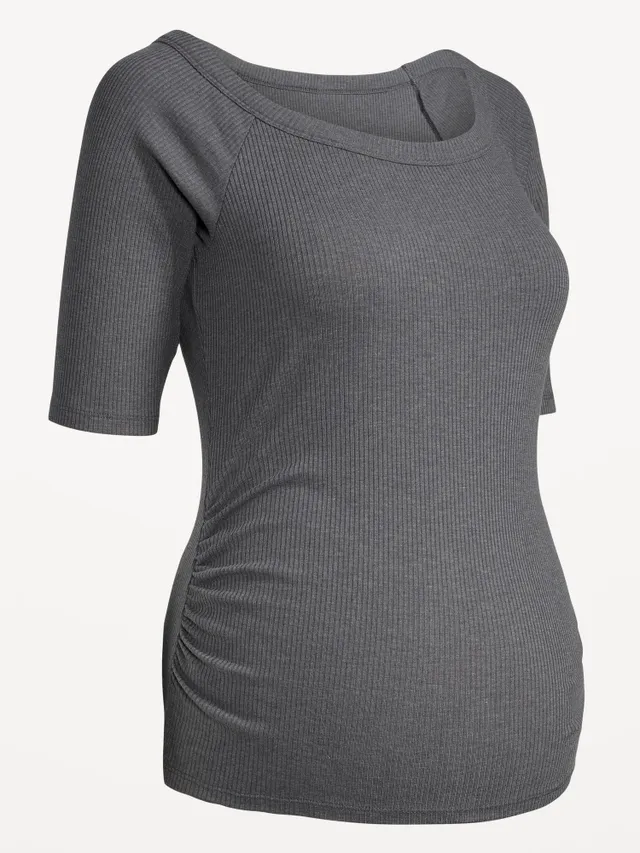 Old Navy Maternity 3/4-Sleeve Side-Shirred T-Shirt 4 Old Navy Maternity 3/4-Sleeve Side-Shirred T-Shirt - Image 4
