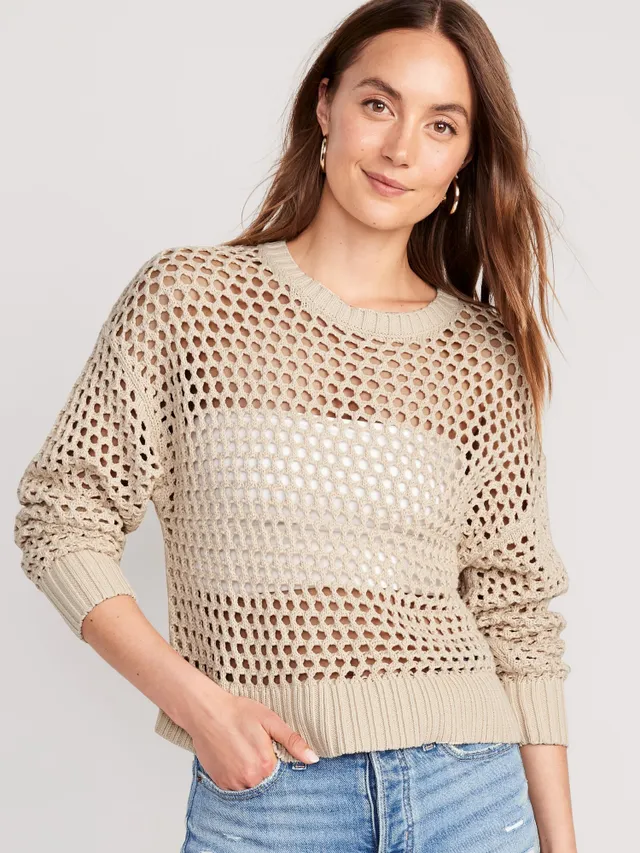 Old Navy Open-Stitch Pullover Sweater For Women 16 Old Navy Open-Stitch Pullover Sweater For Women - Image 16
