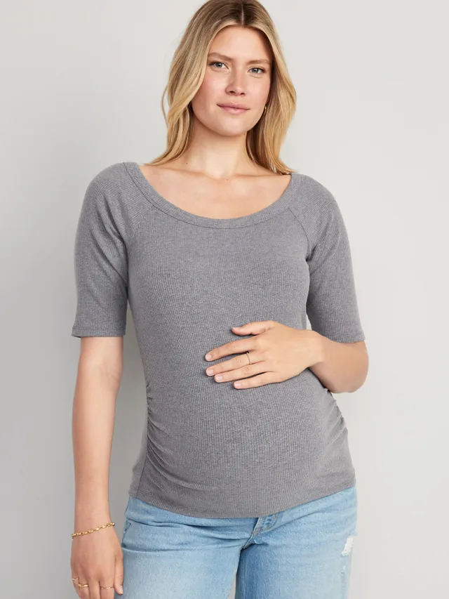 Old Navy Maternity 3/4-Sleeve Side-Shirred T-Shirt 5 Old Navy Maternity 3/4-Sleeve Side-Shirred T-Shirt - Image 5