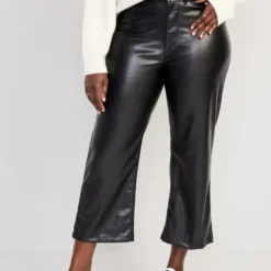 Old Navy High-Waisted Faux-Leather Cropped Wide-Leg Pants For Women -Deals Wearfluxo Store https3A2F2Foldnavy.gapcanada.ca2Fwebcontent2F00532F6662F4082Fcn53666408.jpg 640x