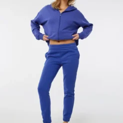 Ardene Slim Fit Sweatpants In | Size | Polyester/Cotton | Fleece-Lined