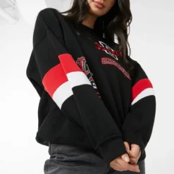 Ardene Graphic Colorblock Sweatshirt In | Size | Polyester | Fleece-Lined