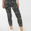 Ardene Printed Cropped Super Soft Leggings In Black | Size | Polyester/Spandex