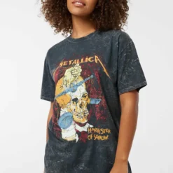 Ardene Metallica Washed Tee In | Size | 100% Cotton