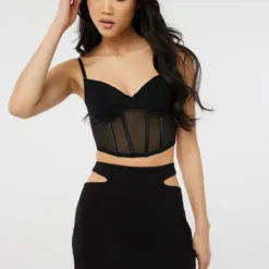 Ardene Side Cut Out Micro Mini Skirt In Black | Size | Spandex/Cotton