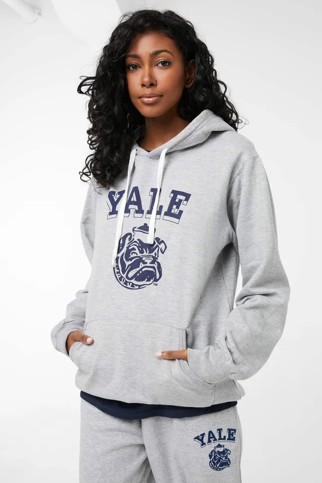 Ardene Yale Hoodie In Grey | Size | Polyester/Cotton | Fleece-Lined 1 Ardene Yale Hoodie In Grey | Size | Polyester/Cotton | Fleece-Lined
