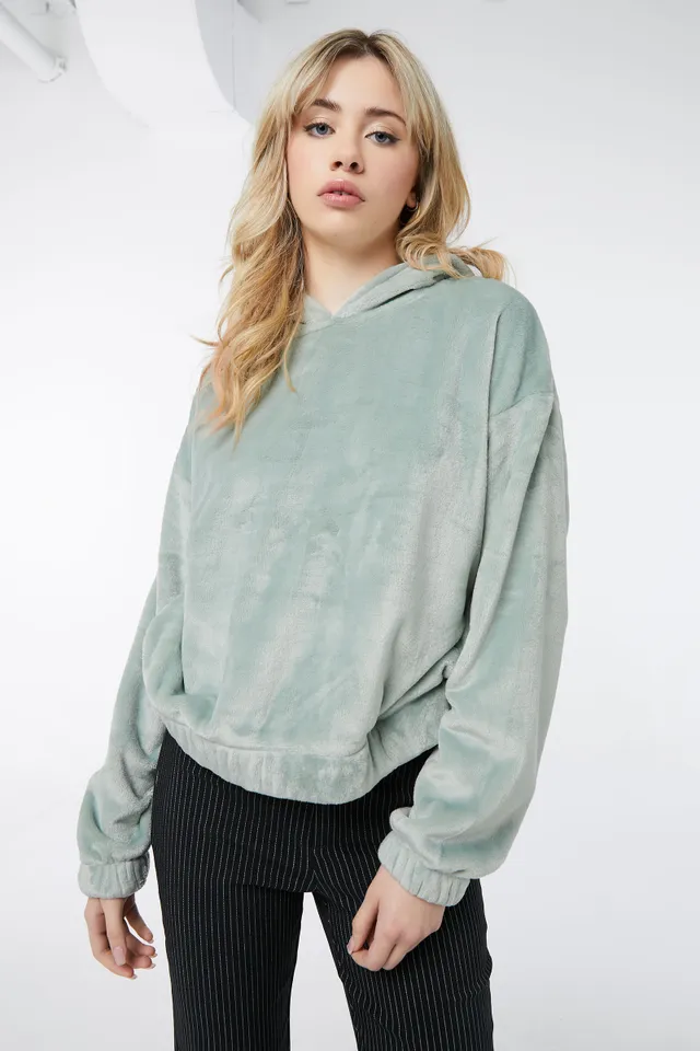 Ardene Oversized Coral Fleece Hoodie In | Size | Polyester 3 Ardene Oversized Coral Fleece Hoodie In | Size | Polyester - Image 3