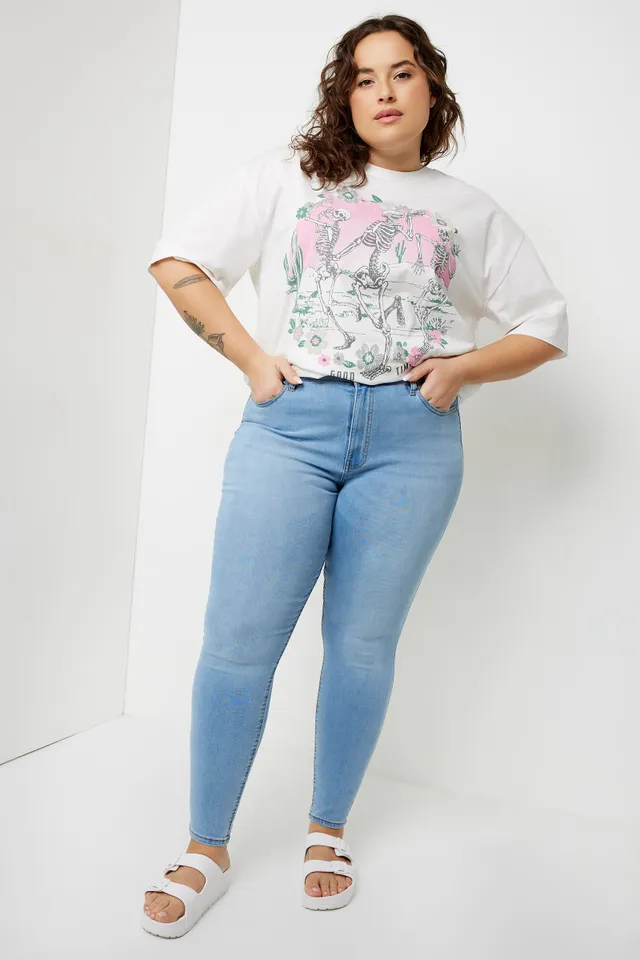 Ardene Super Stretch Jeggings In Lt. Blue | Size | Polyester/Spandex/Cotton 1 Ardene Super Stretch Jeggings In Lt. Blue | Size | Polyester/Spandex/Cotton