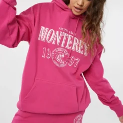 Ardene Destination Oversized Hoodie In | Size Large | Polyester/Cotton