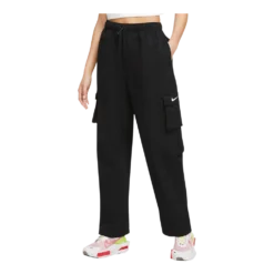 Nike Women's Essentials Woven Cargo Pants Casual High Rise Oversized