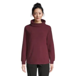 Woods Women's Copeland Turtleneck Fleece Sweatshirt Plus